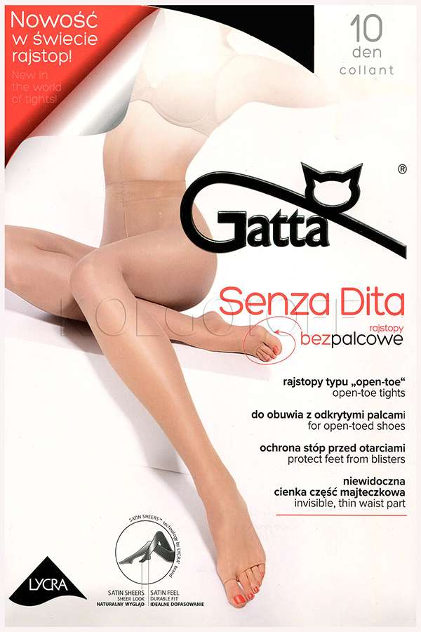 Ультратонкие колготки с открытыми пальцами GATTA Senza Dita 10